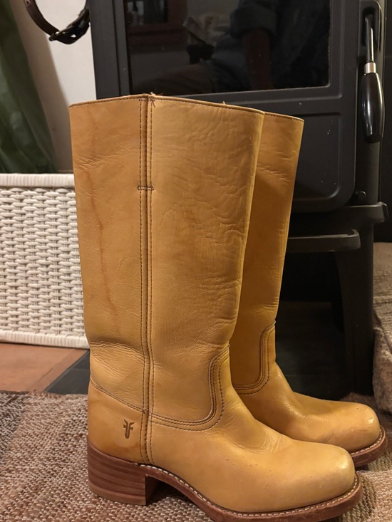 Frye Shoes - Frye Banana Yellow campus boot